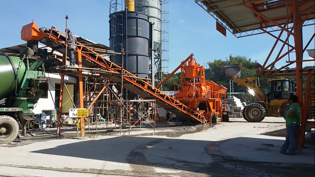 HZS30 twin shaft type Mobile Concrete Batching Plant