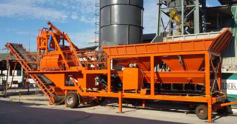 twin shaft type Mobile Concrete Batching Plant