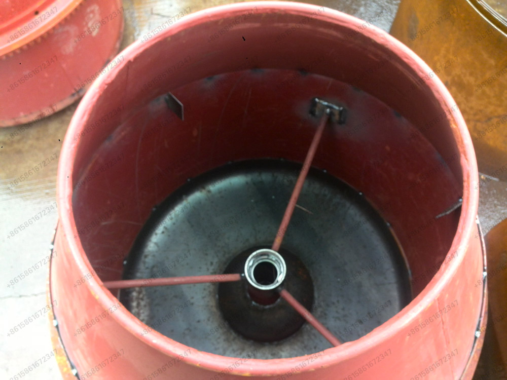 welding concrete mixer drum