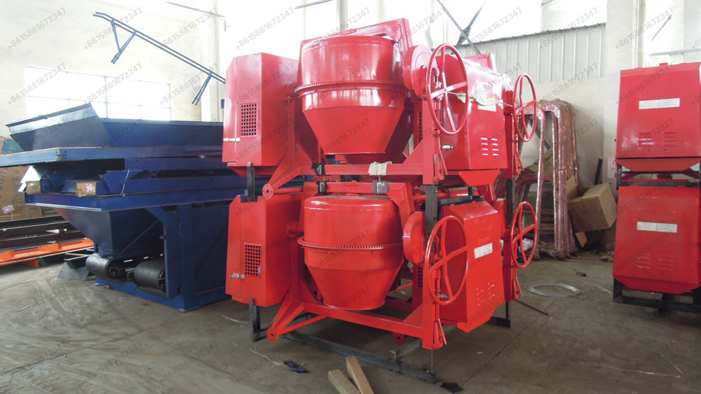 MORTAR MIXER WITH 9HP DIESEL ENGINE