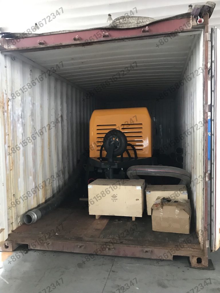 trailer pump exported to Nigeria