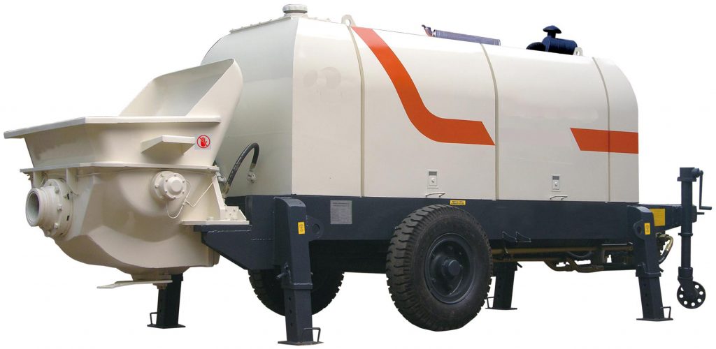 60cbm trailer mounted concrete pump