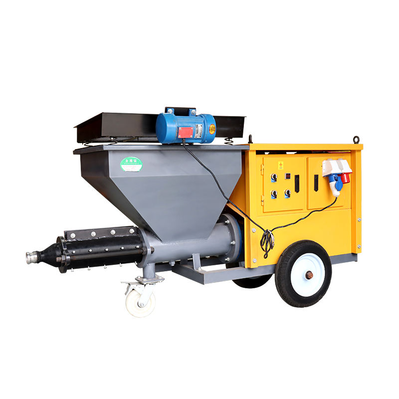 711 model electric mortar spraying machine with vibrating screen plus explosion-proof plug